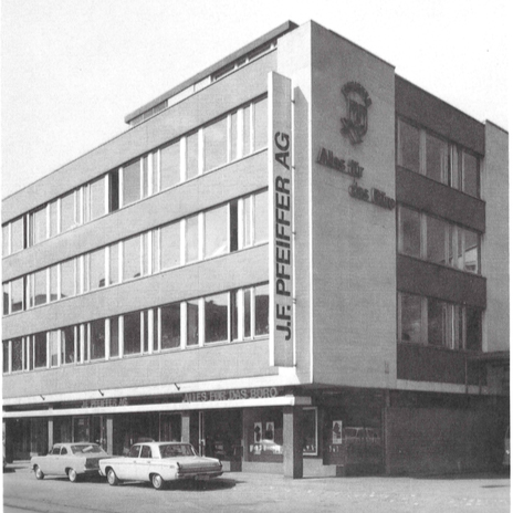 Pfeiffer Haus Zum Hirschen at Seestrasse 346 in Zürich Wollishofen. Head Office location since early 1960s - until today.