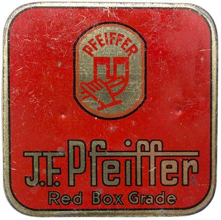 Pfeiffer typewriter ribbon box, ca 1930