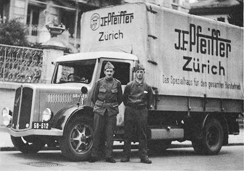 Pfeiffer truck, Saurer, 1938